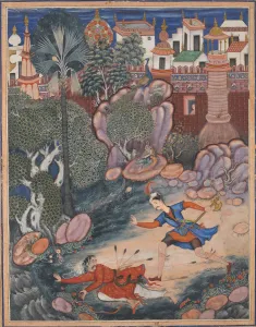 Umar Walks around Fulad Castle, Meets a Foot Soldier and Kicks Him to the Ground... ca