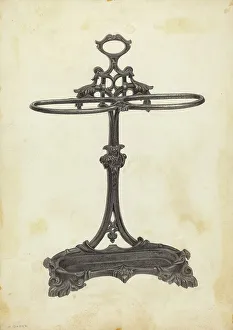 Umbrella Stand, c. 1939. Creator: Herman Bader