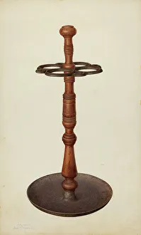 John H Prints: Umbrella Stand, c. 1940. Creators: Ernest Busenbark, John H. Tercuzzi