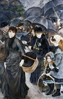 Hula Hoop Prints: The Umbrellas, 1881-1886. Artist: Pierre-Auguste Renoir
