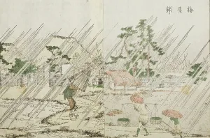 Umeyashiki, c1802. Creator: Hokusai