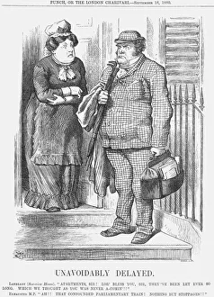Late Prints: Unavoidably Delayed, 1880. Artist: Joseph Swain