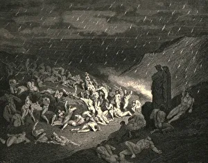 Tormented Prints: Unceasing was the play of wretched hands, c1890. Creator: Gustave Doré