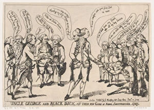 George Iii King Of Great Britain Collection: Uncle George and Black Dick at their New Game of Naval Shuttlecock, January 11
