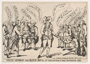 Admiral Earl Howe Collection: Uncle George and Black Dick at their New Game of Naval Shuttlecock, January 11