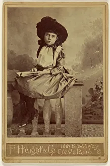 Ohio Prints: Uncle Toms Cabin. Era. Studio portrait of a girl. about 1880. Creator: F. Haight & Company