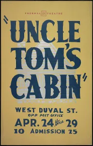 Beecher Harriet Elizabeth Prints: Uncle Tom's Cabin, Jacksonville, FL, 1939. Creator: Unknown
