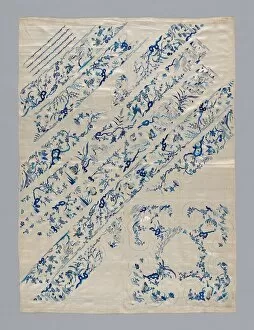 Butterflies Gallery: Uncut Yardage (For Womans Coat), China, Qing dynasty (1644-1911), 1875 / 1900