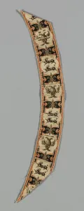 Double Headed Eagle Gallery: Uncut Yardage (Ribbon), China, 18th century, Qing dynasty (1644-1911). Creator: Unknown