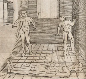 Schon Prints: Underweissung der Proportzion und stellung der possen, 1538. Creator: Erhard Schon