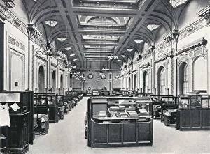 The Underwriters Room at Lloyds, c1903. Artist: AJ Campbell & E Gray The Underwriters Room at Lloyds, c1903. Artist: AJ Campbell & E Gray