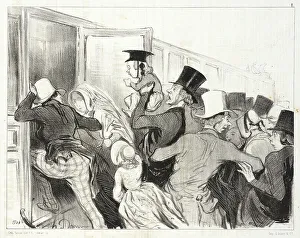 Complaining Prints: Une Diligence Prise d'Assaut, 1843. Creator: Honore Daumier