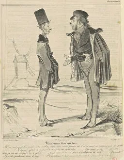Businessmen Prints: Une mine d'or qui dort, 19th century. Creator: Honore Daumier