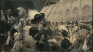 Carousel Prints: Une fete militaire de charite: le carrousel du Grand-Palais, 1910