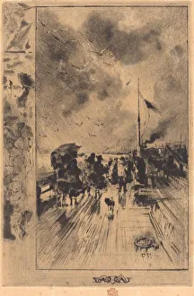 Une Jetee en Angleterre (A Pier in England), 1879. Creator: Felix Hilaire Buhot
