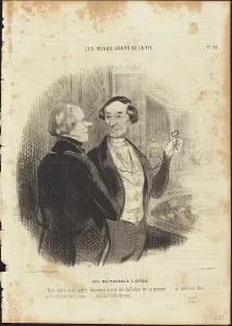 Boxes Prints: Une maitresse a l'opera, 1845