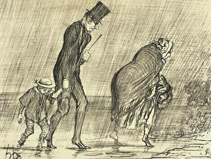 Soaking Prints: Une partie de campagne pendant le joli mois de mai.. 1856. Creator: Honore Daumier