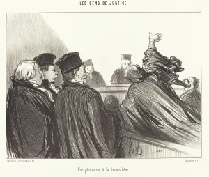 Hand Gestures Prints: Une peroraison a la Demosthene, 1847. Creator: Honore Daumier