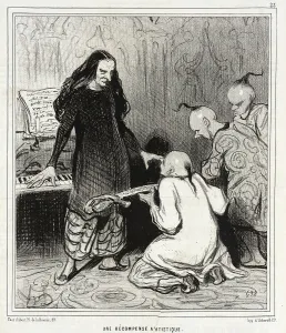 Racism Prints: Une Récompense Artistique, 1844. Creator: Honore Daumier