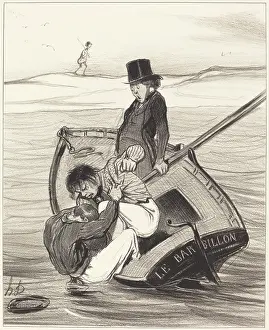 Day Out Prints: Une Revolte a Bord, 1843. Creator: Honore Daumier