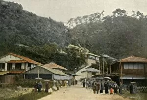 Boulanger Collection: Une Rue A Nunobiki, Pres De Kobe, (A Road in Nunobiki, near Kobe), 1900. Creator: Unknown