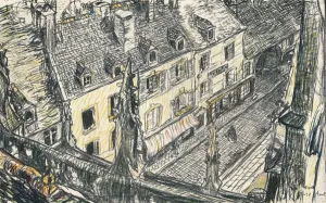 Une Rue De Valogne, c1911. Artist: Georges Dupuis