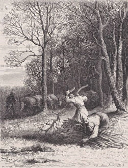 Bundle Gallery: Une scène dans les bois;from Magasin Pittoresque, ca. 1852
