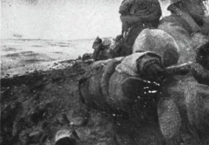 Une semaine de combats sur la rive gauche de la Meuse; 10 mars (Midi). --En premiere... 1916. Creator: Unknown