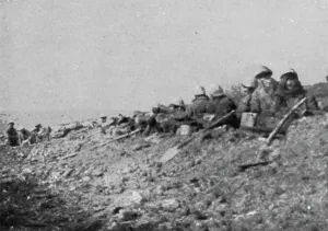 Une semaine de combats sur la rive gauche de la Meuse; 12 mars. --Nos soldats... 1916. Creator: Unknown