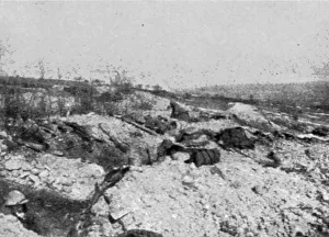 Une semaine de combats sur la rive gauche de la Meuse; 14 mars (midi). --Notre ligne... 1916. Creator: Unknown