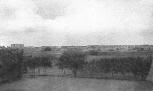 Une tempete de sable s'avancant sur Khartoum; Le Nord-Est Africain, 1914. Creator: Unknown