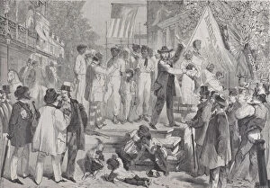 Slaves Collection: Une vente d esclaves, aRichmond (A Slave Auction at Richmond)