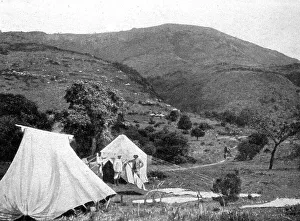 Camping Prints: Une vue des montagnes de l'Abyssinie; Le Nord-Est Africain