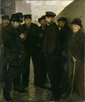 Unemployed Collection: Unemployed (Day Laborers at the Port of Hamburg), 1908-1909