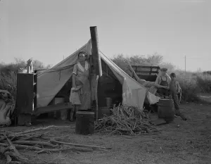 Flue Prints: Unemployed family from the Rio Grande Valley