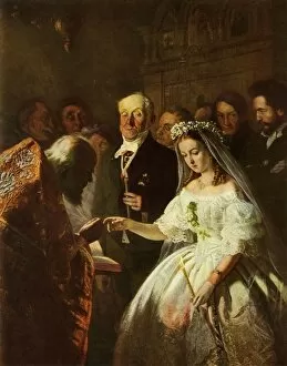 Vladimir Gallery: The Unequal Marriage, 1862, (1965). Creator: Vasily Pukirev