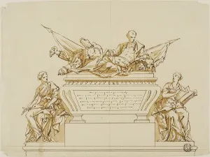 John Michael Rysbrack Prints: Unexecuted Design for the Monument to the First Duke of Marlborough