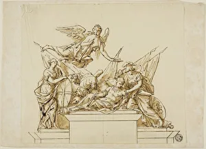 Britannia Prints: Unexecuted Design for the Monument to the First Duke of Marlborough