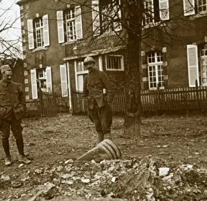 Verdun Gallery: Unexploded 380 shell, Verdun, northern France, c1914-c1918