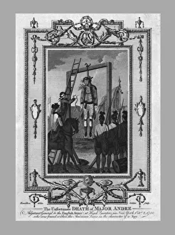 Ladder Prints: The Unfortunate Death of Major Andre, 1780, (1790?). Creator: John Goldar