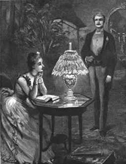 That Unfortunate Marriage, by Francis Eleanor Trollope, Theodore thought she made a charming pictu Creator: Sydney Prior Hall