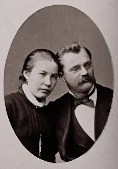 Power Frederick Belding Prints: An unidentified couple, acquaintances of FB Power, c1900s. Creator: Paul Rosenow