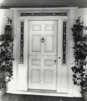 Front Door Prints: Unidentified house, between 1925 and 1935. Creator: Frances Benjamin Johnston