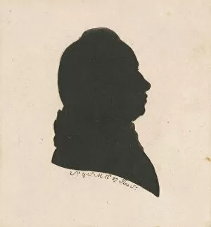 Cutout Collection: Unidentified Male Silhouette, 1797. Creator: Charles Balthazar Julien Fé