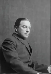Unidentified man, possibly Mr. Jacques Greenberg, portrait photograph, (1917?). Creator: Arnold Genthe