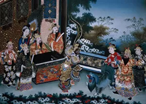 Chinese School Gallery: Unidentified Marital Scene, c1800-c1850