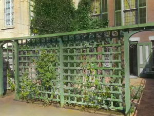 Backyard Prints: Unidentified townhouse garden, probably in New York