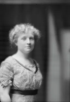 V Neck Prints: Unidentified woman, possibly Miss Oaks or Mrs