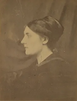 Julia Margaret Prints: [Unidentified Woman in Profile], 1866-68. Creator: Julia Margaret Cameron