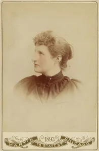 Chicago Prints: Unidentified woman, in profile to left, 1893. Creator: Martin